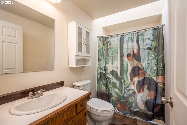 1193 Cedar Pl, Creswell, OR 97426 - bathroom featuring vanity and curtained shower