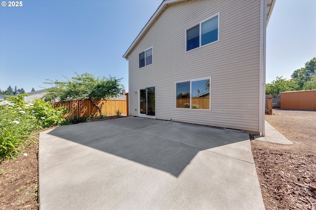 back of house featuring a patio
