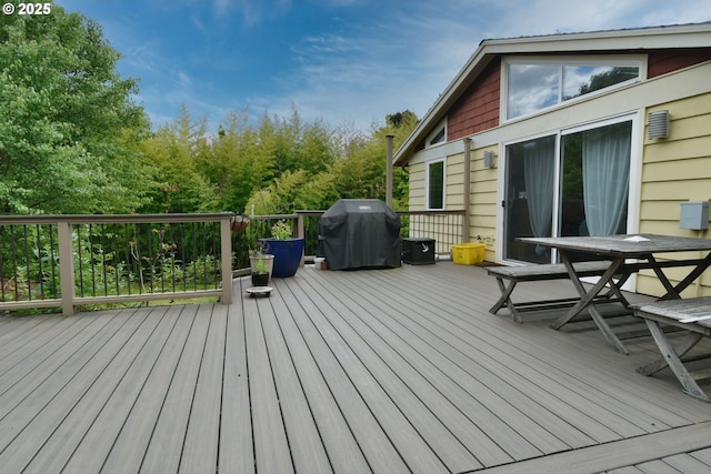 8302 SW 65th Ave, Portland, OR 97219 - wooden terrace featuring grilling area