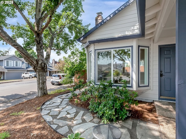 5367 NW 180th Pl, Portland, OR 97229 - view of side of home featuring a chimney