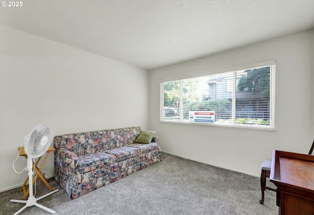 2062 Lake Isle Dr, Eugene, OR 97401 - sitting room featuring carpet floors and a textured ceiling