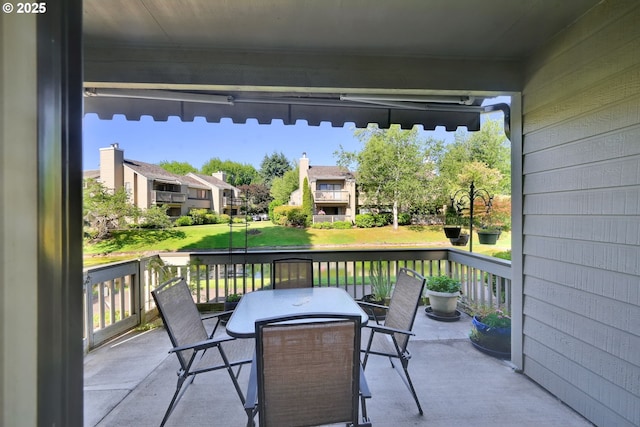 2062 Lake Isle Dr, Eugene, OR 97401 - view of patio / terrace with outdoor dining space and a residential view