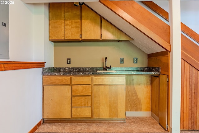 975 SW Florence Ct, Gresham, OR 97080 - kitchen with a sink and lofted ceiling