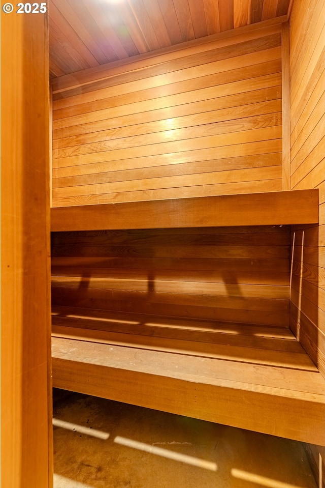 975 SW Florence Ct, Gresham, OR 97080 - relaxing sauna with wood walls and wooden ceiling