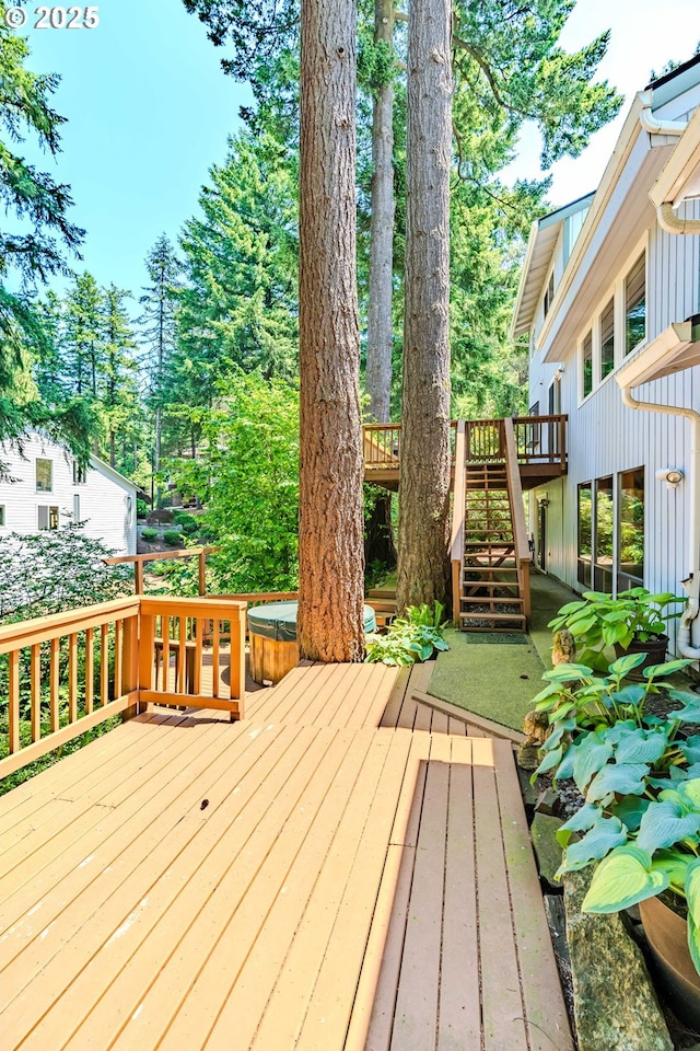 975 SW Florence Ct, Gresham, OR 97080 - wooden terrace featuring stairs