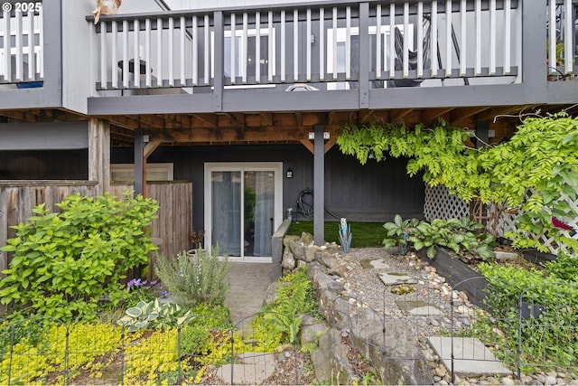 back of house with a balcony