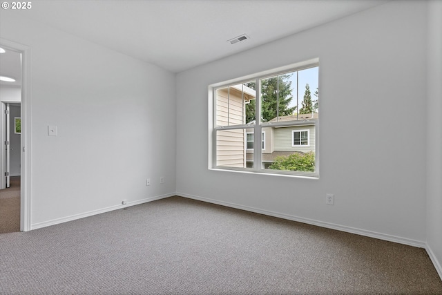 view of carpeted empty room