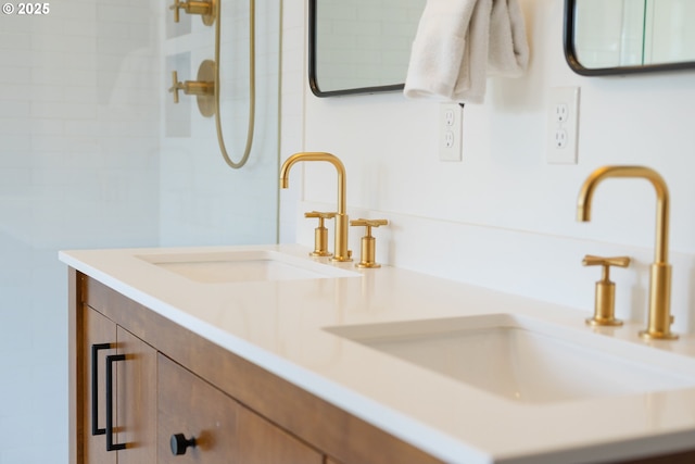 7985 SW Maple Dr, Portland, OR 97225 - bathroom featuring a sink and a tile shower