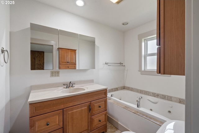 512 Evergreen Dr, Tillamook, OR 97141 - full bath with vanity and a whirlpool tub