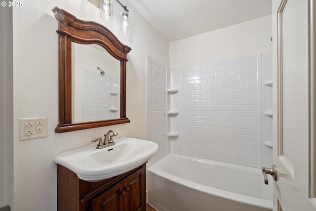512 Evergreen Dr, Tillamook, OR 97141 - full bathroom with vanity and bathtub / shower combination