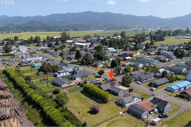 512 Evergreen Dr, Tillamook, OR 97141 - aerial view of residential area with a mountain backdrop