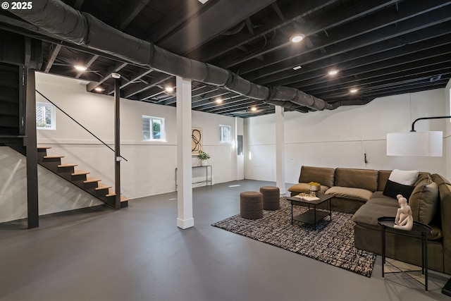 3660 SE Henderson St, Portland, OR 97202 - below grade area featuring stairs