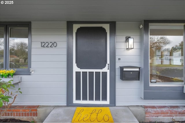 view of property entrance