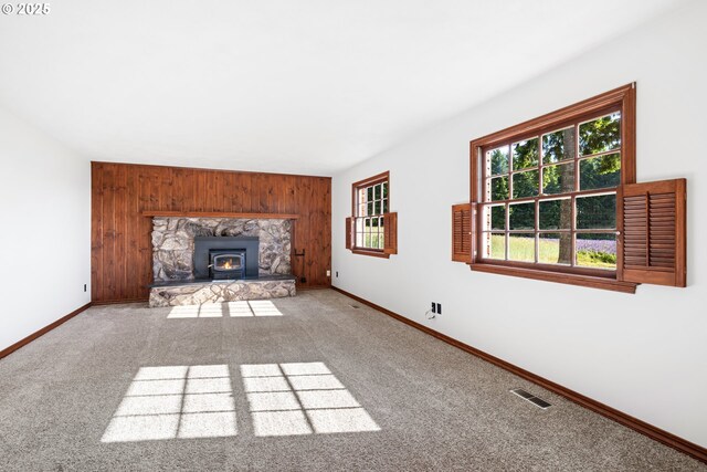 17753 Powers Creek Loop Rd, Silverton, OR 97381 - unfurnished living room featuring carpet and baseboards