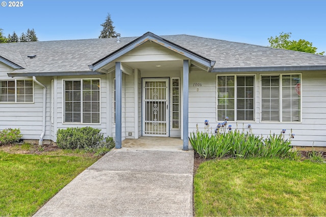 1006 NE 45th St, Vancouver, WA 98663 - doorway to property featuring a yard and a shingled roof