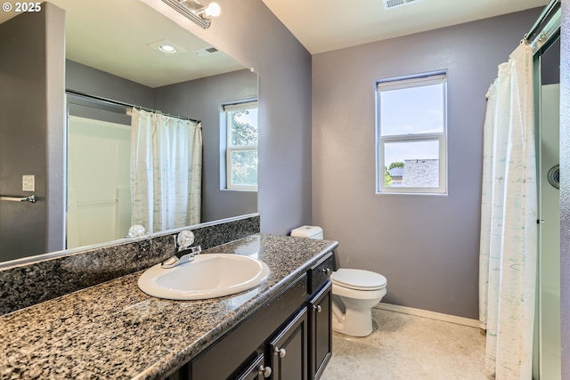 1219 34th Pl, Forest Grove, OR 97116 - bathroom with vanity and a shower with shower curtain