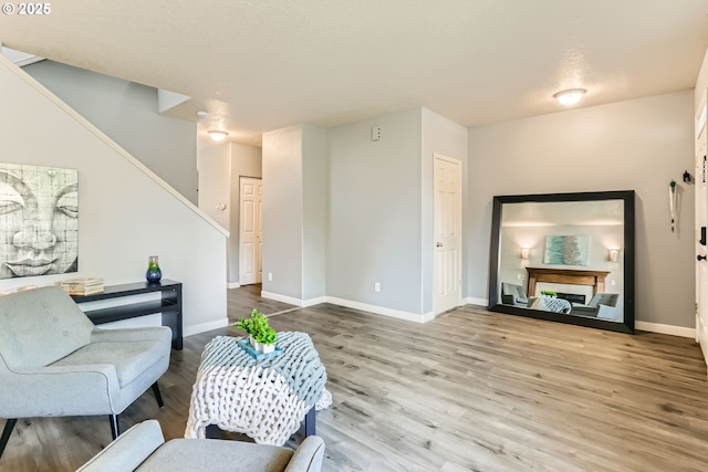 1219 34th Pl, Forest Grove, OR 97116 - living room featuring wood finished floors and stairway