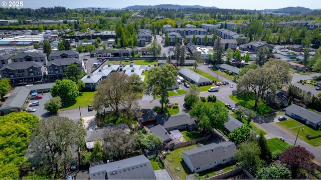aerial view featuring a residential view