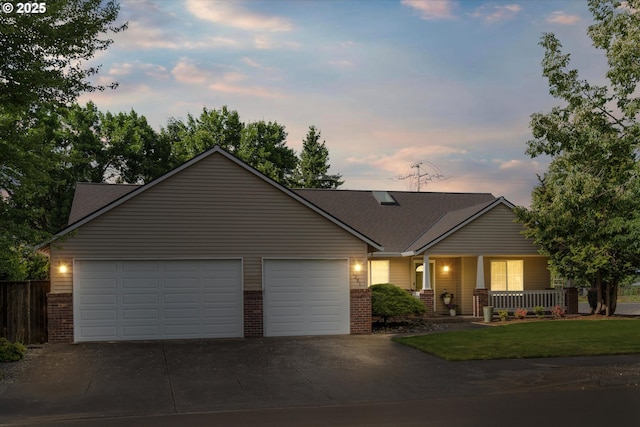 1281 NE Zachary St, Hillsboro, OR 97124 - single story home with brick siding, covered porch, a garage, and driveway