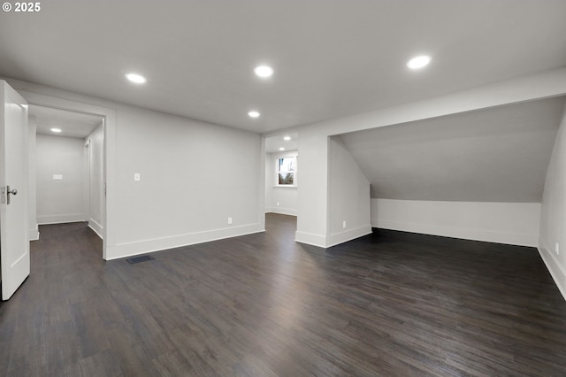 311 N 9th St, Cottage Grove, OR 97424 - bonus room featuring dark wood-style flooring, recessed lighting, and baseboards