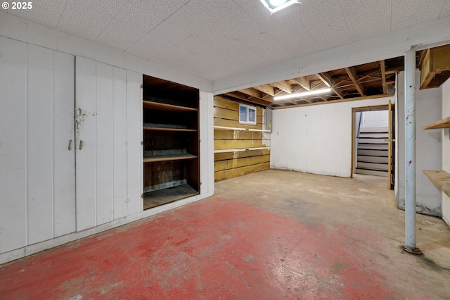 311 N 9th St, Cottage Grove, OR 97424 - unfinished basement with stairway