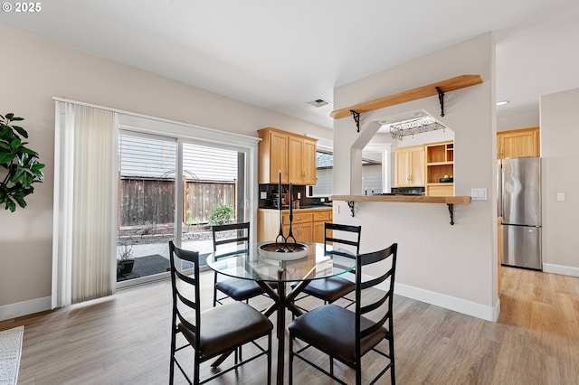 3301 Parker Ln, Springfield, OR 97477 - dining space with light wood-type flooring and baseboards