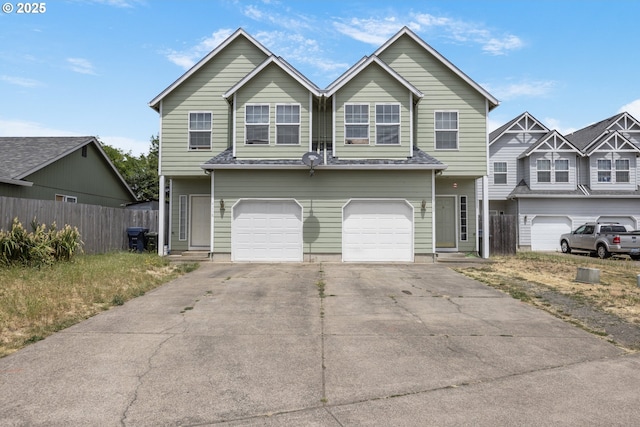 4118/4120 S E St, Springfield, OR 97478 - view of front of property with an attached garage and concrete driveway