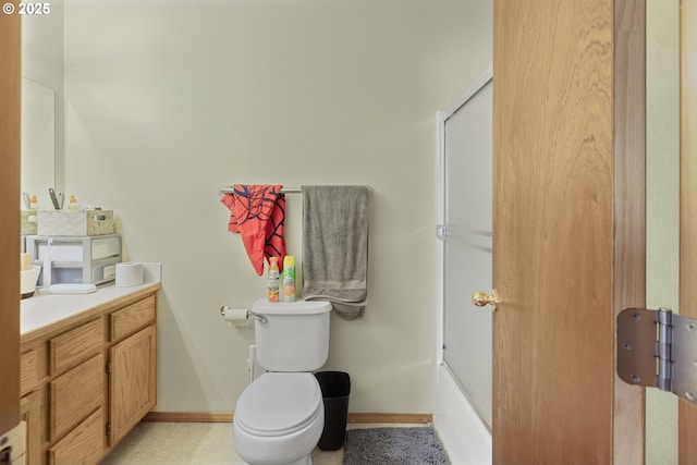 4118/4120 S E St, Springfield, OR 97478 - full bathroom featuring vanity and shower / bath combination with glass door