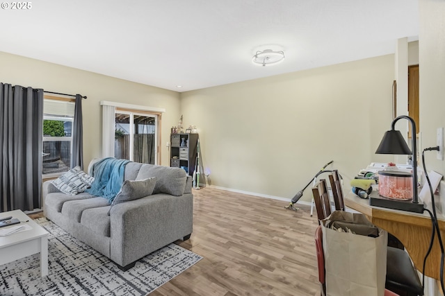 4118/4120 S E St, Springfield, OR 97478 - living area with light wood finished floors and baseboards