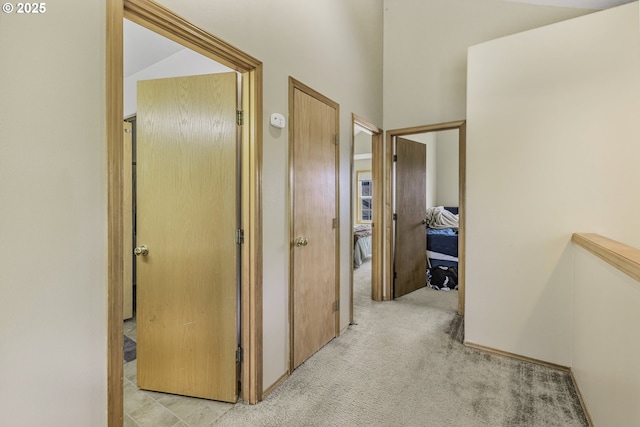 4118/4120 S E St, Springfield, OR 97478 - hallway featuring light carpet