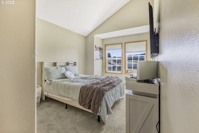 4118/4120 S E St, Springfield, OR 97478 - bedroom with light carpet and vaulted ceiling
