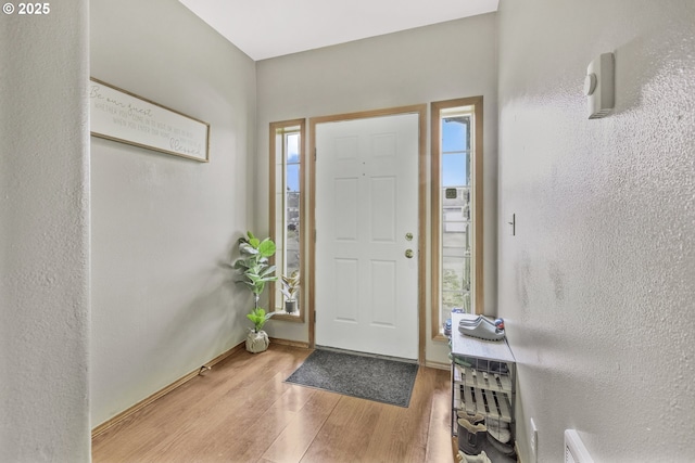 4118/4120 S E St, Springfield, OR 97478 - foyer featuring wood finished floors and baseboards