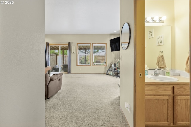4118/4120 S E St, Springfield, OR 97478 - corridor featuring a sink and carpet
