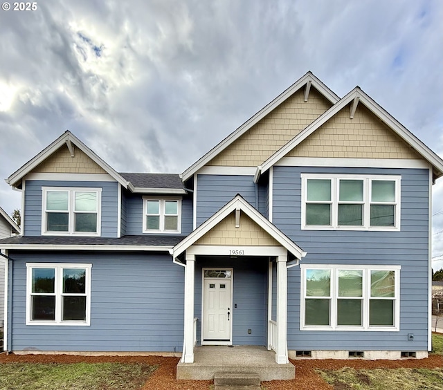 view of craftsman inspired home