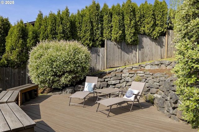 8630 SW 61st Ave, Portland, OR 97219 - wooden deck with fence