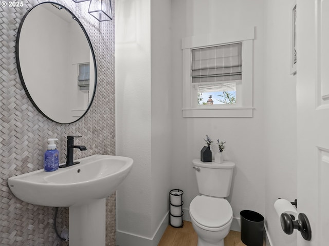 3595 Balm St S, Salem, OR 97302 - bathroom with toilet and wood finished floors