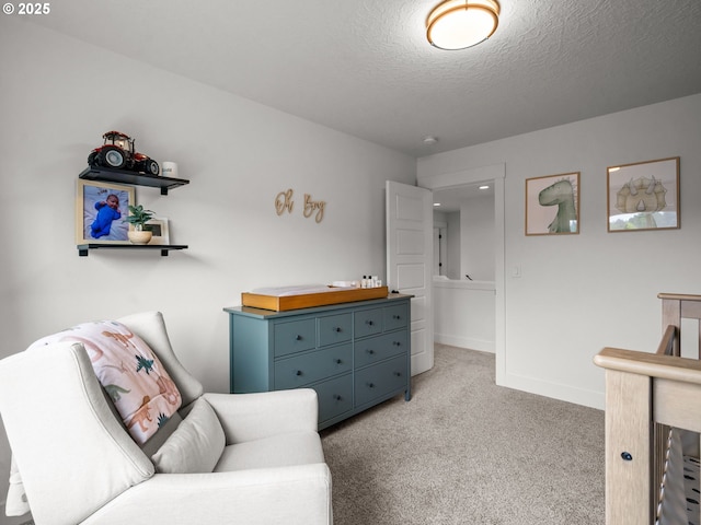 3595 Balm St S, Salem, OR 97302 - living area featuring light colored carpet and a textured ceiling