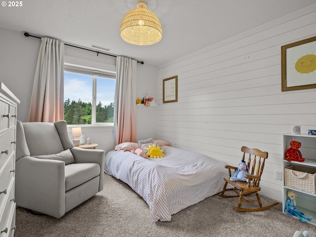 3595 Balm St S, Salem, OR 97302 - bedroom featuring wooden walls and carpet