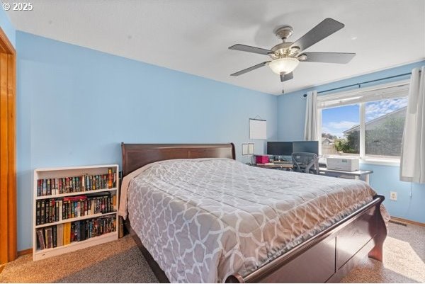 10514 NE 96th St, Vancouver, WA 98662 - bedroom with carpet, baseboards, and ceiling fan