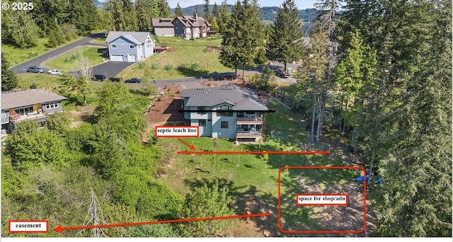 50322 Briarwood Ct, Scappoose, OR 97056 - view of property location with property boundaries highlighted and mountains
