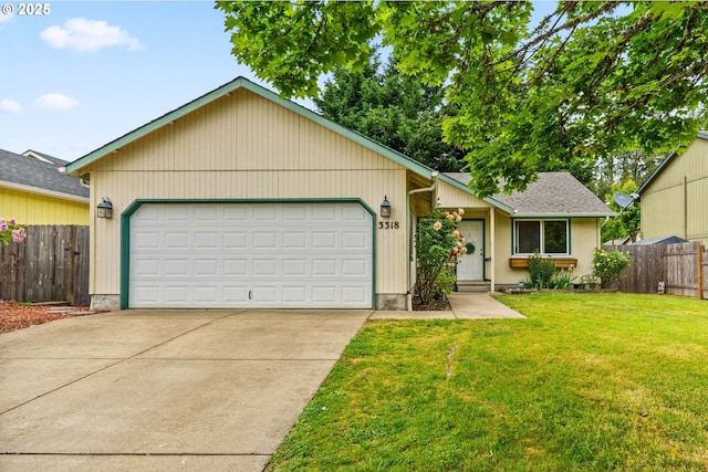 3318 Pinyon St, Springfield, OR 97478 - ranch-style house featuring concrete driveway and a garage