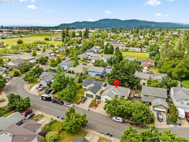 3318 Pinyon St, Springfield, OR 97478 - aerial view of residential area with a mountainous background