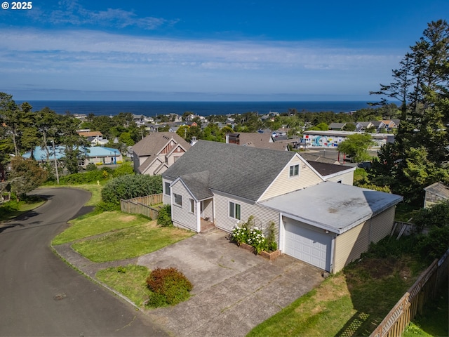 1749 NE 19th St, Lincoln City, OR 97367 - view from above of property with a large body of water