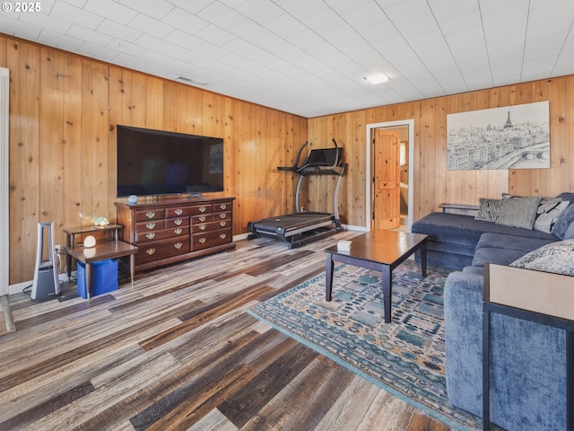 1749 NE 19th St, Lincoln City, OR 97367 - living area featuring wood finished floors and wood walls