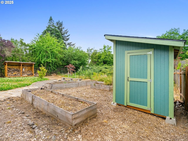 2745 SW 187th Ave, Beaverton, OR 97003 - view of shed with a vegetable garden