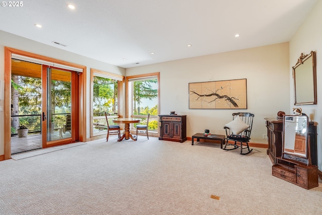 1209 NW 80th St, Vancouver, WA 98665 - sitting room featuring carpet, recessed lighting, and baseboards