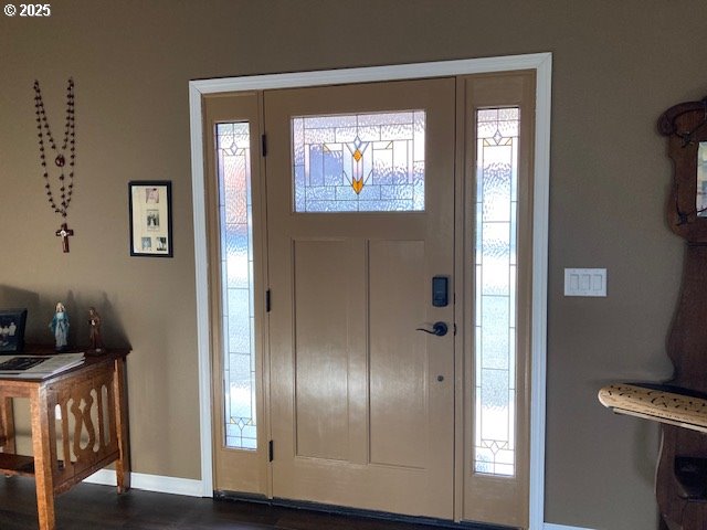 view of entrance foyer