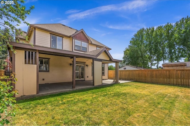 13845 SW Far Vista Dr, Beaverton, OR 97005 - rear view of house featuring a patio and a shingled roof