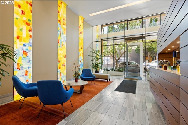 311 NW 12th Ave Unit 602, Portland, OR 97209 - lobby featuring floor to ceiling windows