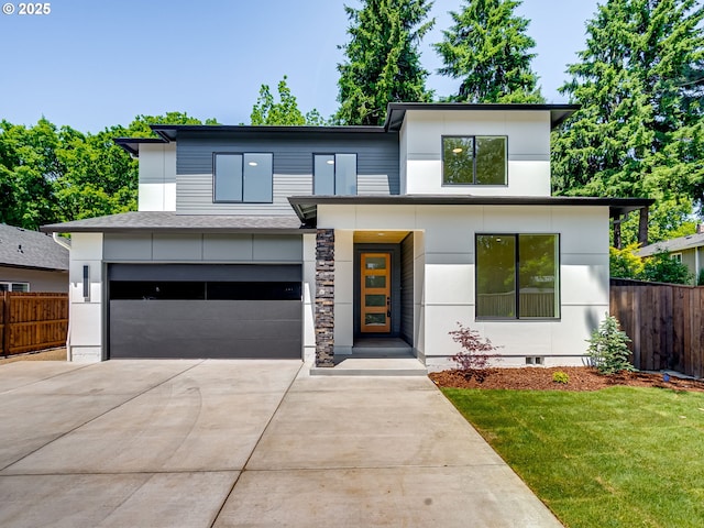 5412 NE 111th St, Vancouver, WA 98686 - modern home with an attached garage and driveway
